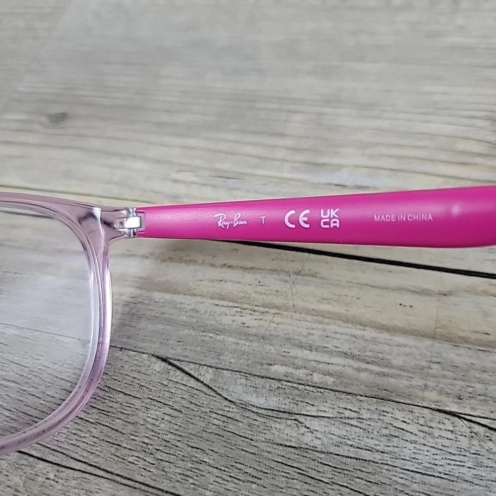 Ray-Ban‎ Junior RB 1631 3976 Eyeglasses Frames Only 47-16 130mm Transparent Pink
